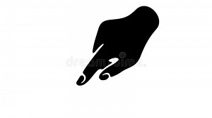 Hand with Index Finger, Pointing or Indicating To Something, Graphic Animation. Black Stock Footage - Video of select, pointer: 358935530