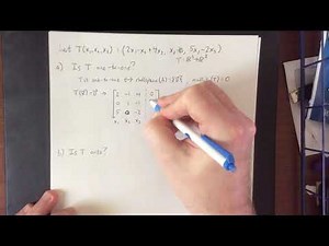 Is a linear transformation one to one? Onto? An isomorphism?