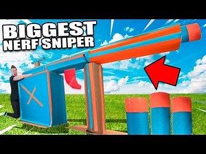 THE BIGGEST NERF GUN EVER MADE TEST FIRE 📦🔥Box Fort Nerf Gun
