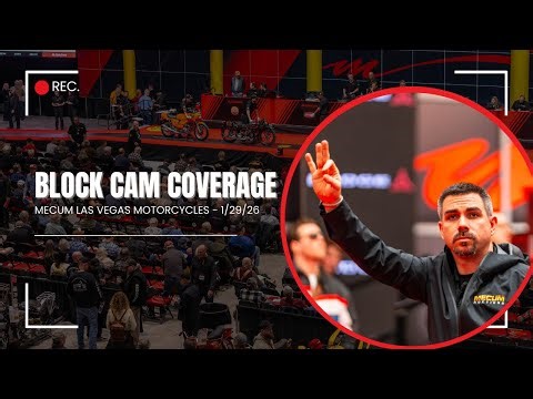 Mecum Las Vegas Motorcycles Live Block Cam: Thursday, Jan. 29, 2026