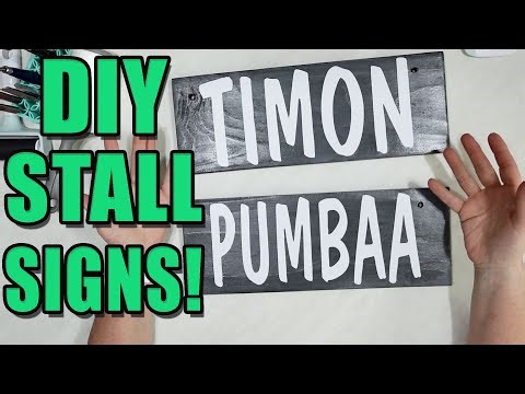 DIY Horse Stall Sign - So EASY!
