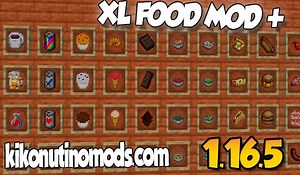 XL Food Mod+ MOD para Minecraft 1.16.5 y 1.16.4 - ¡Mucha comida!