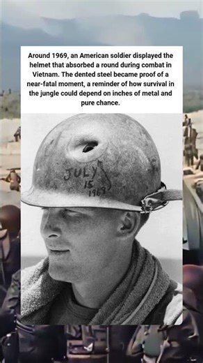 The helmet that caught the bullet