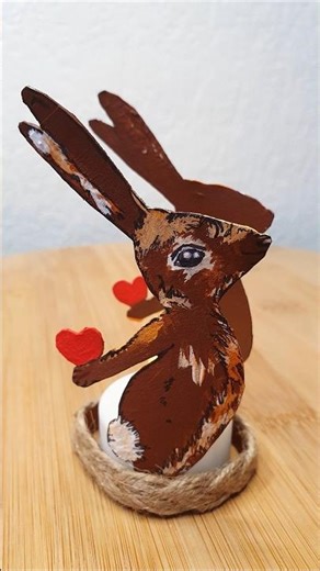 Osterdeko basteln 🐇 #ostern #osternbasteln #bastelideen