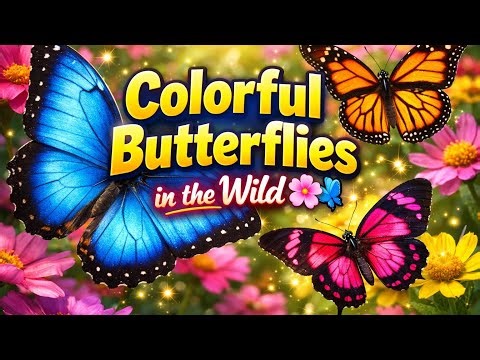 Colorful Butterflies in the Wild | Relaxing Nature Video