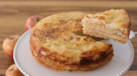 Easy Apple Layer Cake | No Eggs, No Kneading, No Yeast