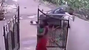 Baby girl gets run over by car but mum barely even reacts