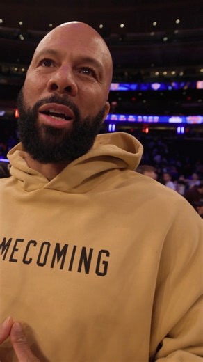 Common felt the energy at MSG… the first-ever game on Prime featuring the theme song he produced 🎶 | NBA