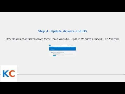 ow to Fix ViewSonic Portable Monitor Not Connecting – Drivers, Cables & Ports