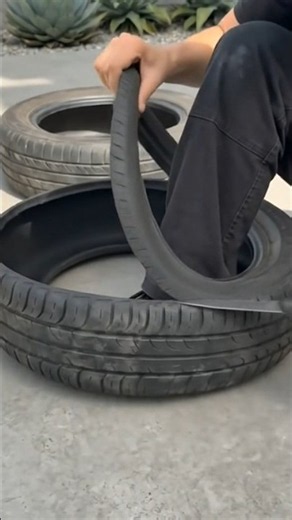 Turning a Scrap Tire into a $1000 Marble Sink! 😱 #diy #upcycling