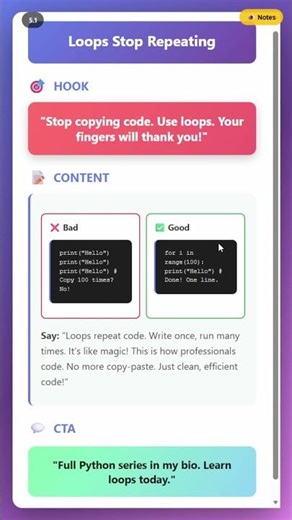 5.1 | Loops Stop Repeating Code - Use This Instead