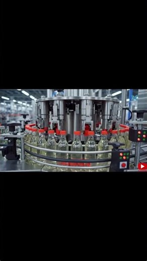 How Does This Bottle Conveyor Belt Revolutionize Filling Efficiency #factoryprocess #factoryproducts