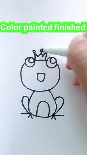 Easy and Cute Frog Drawing Tutorial for Beginners