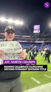 212K views · 3.3K reactions | From 0-2 to two straight. The Ravens celebrate their second AFC North title in as many years after beating the Browns on Saturday night. : Karl Merton Ferron, Kevin Richardson, Lloyd Fox, Sam Cohn, The Baltimore Sun | The Baltimore Sun | Facebook