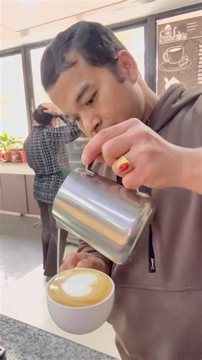 Heart Latte Art ❤️☕