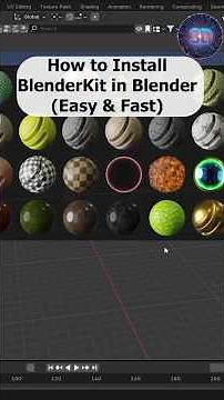 How to install BlenderKit in Blender and use it easily | Addon tutorial