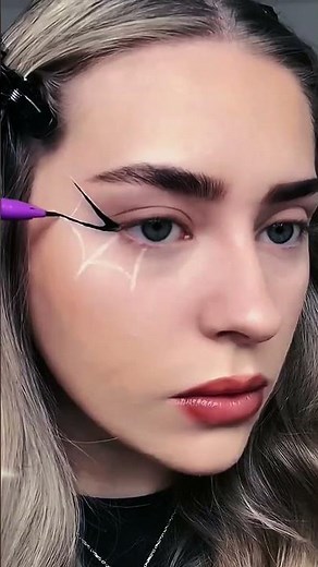 🎃 "Creepy Spider Eye Makeup Tutorial for Halloween!" 🎃 #halloween #eyemakeup #eyelashes #lashes