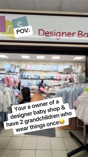 Pre-loved baby clothes rail ideas for a designer baby shop