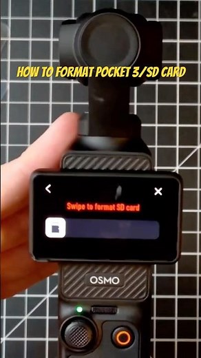 How to format the DJI Osmo Pocket 3 SD Card