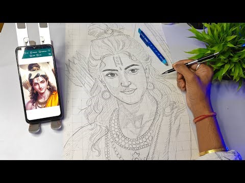 Shree Ram Ji Beautiful Drawing | Easy Lord Ram Step by Step | Ram Navami Special Art” 🎨🚩