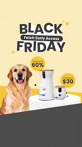 🐾 Paws what you're doing—Black Friday Early Access is here! Save up to 60% on the #1 AI-powered pet camera with instant alerts, pet tracking, treat tossing, and MUCH more. Get our best Black Friday deal when you bundle Furbo cameras. More cameras more coverage = bigger savings 📷✨ | Furbo Pet Camera