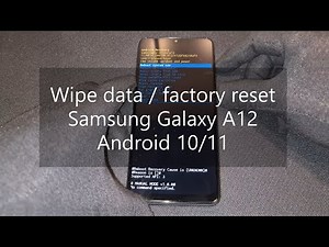 Hard reset Samsung Galaxy A12 | Wipe data / factory reset key combination & Settings | Android 10/11