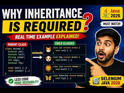 260. Demonstrating why we have to implement inheritance in real time (Selenium Java 2026)