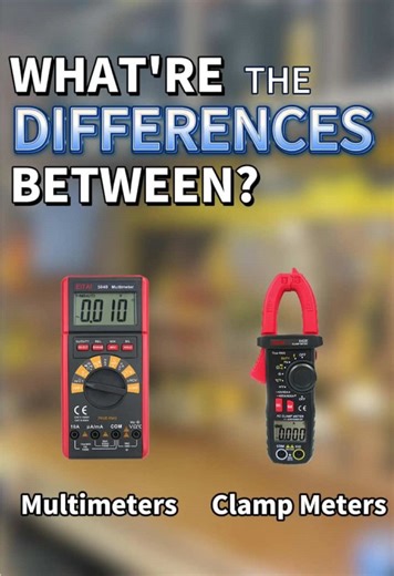 Multimeter VS Clamp Meter. Which one do you prefer? #electrician #tooltiktok #multimeter #clampmeter