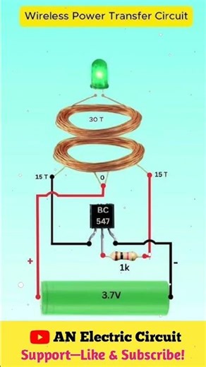 Wireless Power Transfer Circuit | Power Without Wires #shortsviral #shortsfeed #techshorts #tech