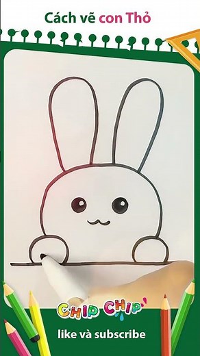 Cách vẽ Con Thỏ cực đẹp trong 5 phút - How to draw a beautiful Rabbit in 5 minutes