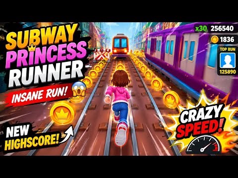 INSANE Run in Subway Princess Runner Highest Score Gameplay!