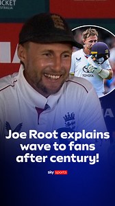 "I think you might be looking into it a little bit too much" 🔍 Joe Root explains his wave to the Sydney crowd after his century 👋 | Sky Sports Cricket