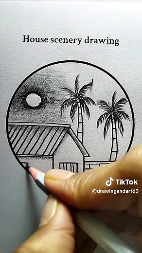 House Scenery Drawing Techniques for Beginners