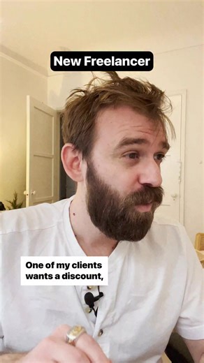 One approach to providing a discount to a client is by offering it in the form of a PROJECT-BASED RETAINER. This arrangement benefits both parties: the client pays less than they would if they were paying for each individual project or service, and in return, the freelancer gets a guaranteed income for a certain period of time. Allow them to pre-purchase X projects per month at a % discount. | Jamie Brindle