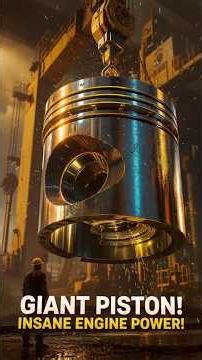 "Replacing a Ship Engine Piston Bigger Than a Human!"😨#ocean #ship