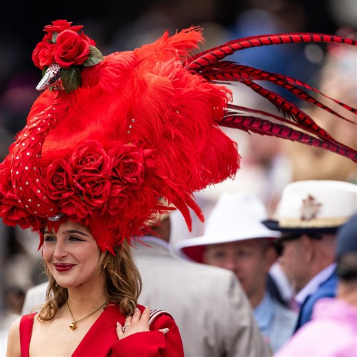 Kentucky Derby brings eye-catching looks, from statement hats to standout suits