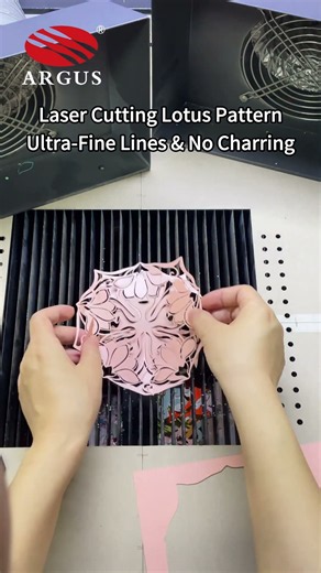 Lotus Pattern Laser Cutting: Ultra-Fine Lines & Clean, Burn-Free Edges | ARGUS Laser #lasercutting