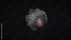 Abstract black minimalist background. 4K 3D animation of a futuristic liquid distorting shape. Minimalist black motion design. Black texture. Abstract black background.