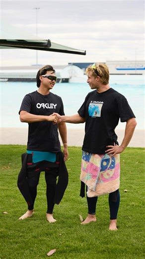 Min Woo Lee on Instagram: "Fresh off the Australian Open ⛳️, @minwoo27lee swapped the fairway for the waves as @Ethanewing shows him the ropes. A day in Melbourne with @Oakleyaustralia, putting @oakleymeta Vanguard to the test."