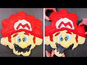 HOW TO MAKE A MARIO PULL APART CUPCAKES!