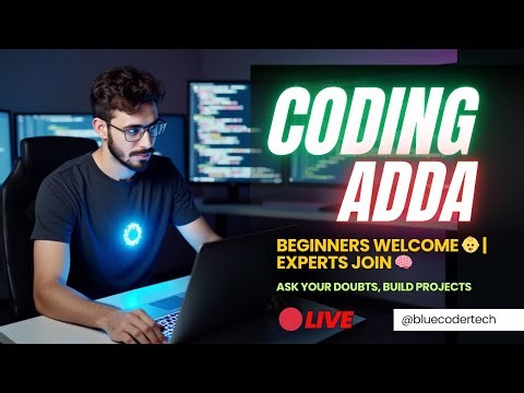 🔴 CODING ADDA - Aaj PORTFOLIO Nipta dete hai | Live Coding in Hindi! with Bluecoder Tech Live Stream
