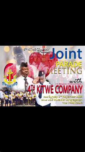 Colossians 2:6-7: “So then, just as you received Christ Jesus as Lord, continue to live your lives in him, rooted and built up in him, strengthened in the faith as you were taught, and overflowing with thankfulness | 5th Kitwe Company