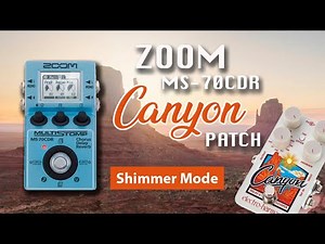 🏔️CANYON DELAY🏔️ Amazing Zoom MS-70CDR (shimmer mode)