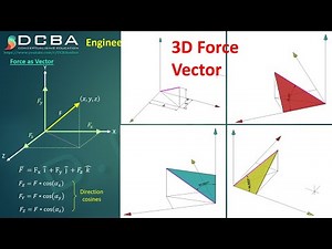 Lec 14 - Mechanics | 3D Force Vector Concepts