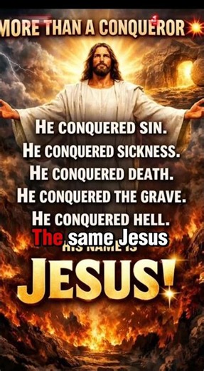He is More Than a Conqueror #jesus #bible #motivation #viral #shorts #viralvideo