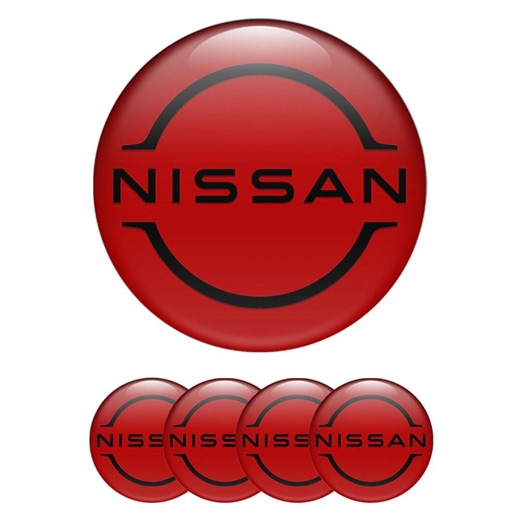 Nissan Wheel Center Cap Decals: Epoxy Emblem Stickers - Set of 4 - Etsy