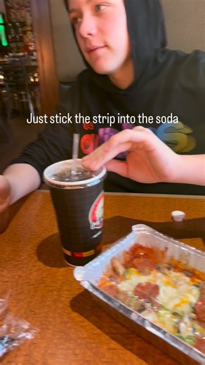 We test all soda fountain drinks with these strips before drinking them. If the strip is light green there’s no sugar detected. If it’s any other shade found on the side of the container it has sugar and wouldn’t be safe for Benji. #healthymamabear #teambenji #typeonediabetes #type2diabetes #metabolichealth | Healthy Mama Bear