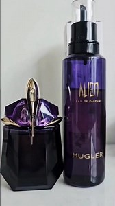 Refilling my Alien bottle (30ml) 💜 #mugler #perfume #fragrance #refill #reusable #alien