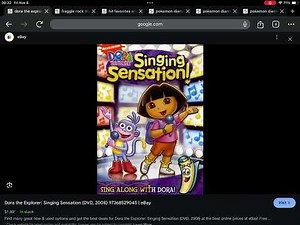 Happy Late 16th Anniversary to Dora the Explorer Singing Sensation! (2008)