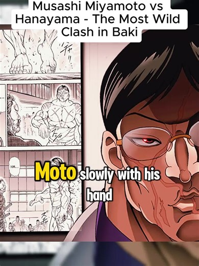 3 3 Musashi Miyamoto vs Hanayama The Most Wild Clash in Baki #MusashiMiyamoto #KaoruHanayama #BakiDou #AnimeClash #BakiHanma_03